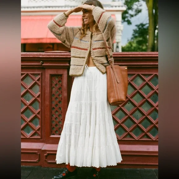 NWT Christy Dawn Leandra Cardigan in Kaleidoscope Stripe size XS 💙♥️💚💛🧡 - Picture 5 of 6